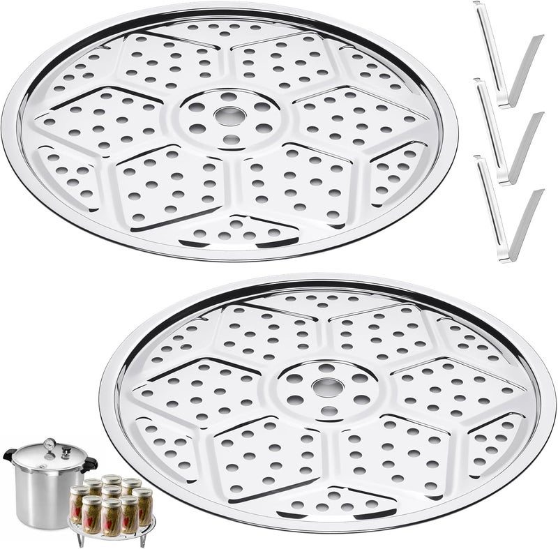 Cuxeedi 2 Pcs Pressure Canner Rack, 11-inch Pressure Cooker Rack, Stainless Steel Premium Canner Rack for Pressure Canner - Compatible with P-resto, All-American and More - Image 1